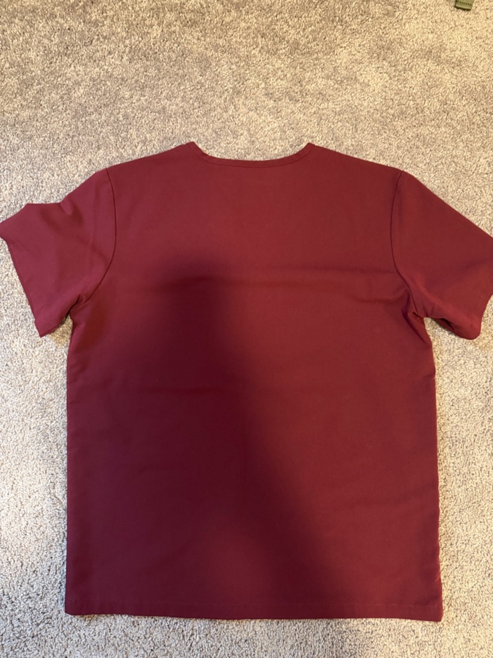 Figs Burgundy Medical Scrub Top and Pants Set - Picture 3 of 7